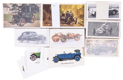 1930s-1980s Automobile-Themed Overseas Issue Complete Sets Collection (15 Different)
